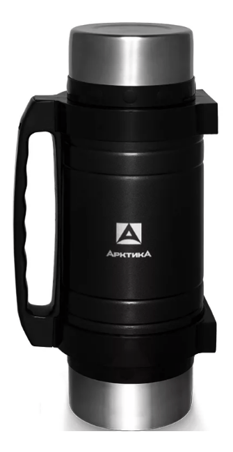 Термос АРКТИКА 202-2000 с супер-широким горлом 2.0л чёрный
