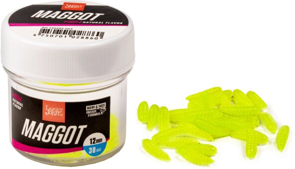 Насадки искусственные съедобные LJ Pro Series MAGGOT GREEN опарыш 12мм 30шт. Насадки искусственные съедобные LJ Pro Series MAGGOT GREEN опарыш 12мм 30шт.