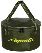 Ведро для замешивания корма герметичное с крышкой AQUATIC 20л, 35х20см, хаки В-16Х