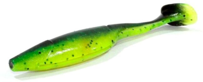 Виброхвост ALLVEGA Belly Dance Shad 7см 3.5гр 7шт/уп #015 salad black