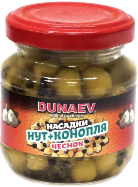 Насадка стеклобанка DUNAEV Нут+Конопля 100мл Чеснок Насадка стеклобанка DUNAEV Нут+Конопля 100мл Чеснок