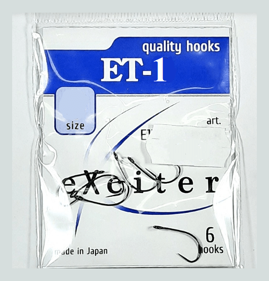 Крючок EXCITER ET-1 Hi-Carbon Steel #6 6шт/уп