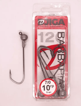 Джиг-головка BARBARIAN кр. 7/0 10гр. уп.5шт. Джиг-головка BARBARIAN кр. 7/0 10гр. уп.5шт.