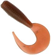 Твистер ALLVEGA Flutter Tail Grub 8см 3.6гр 7шт/уп #017 motor oil