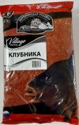 Прикормка VILLAGE FISHING Карп клубника 0,9кг Прикормка VILLAGE FISHING Карп клубника 0,9кг