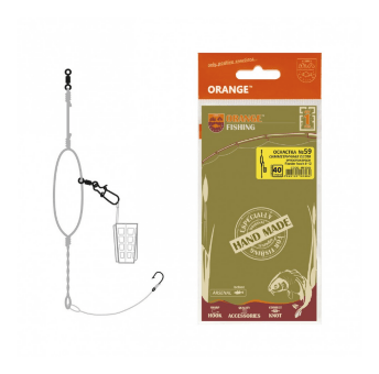 Монтаж фидер ORANGE Симметричная Петля Cage Feeder №59 40гр 1 hook #12 MF5940 Монтаж фидер ORANGE Симметричная Петля Cage Feeder №59 40гр 1 hook #12 MF5940