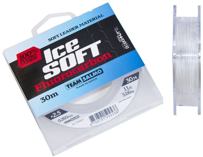 Леска монофильная Team Salmo ICE SOFT FLUOROCARBON 030/026