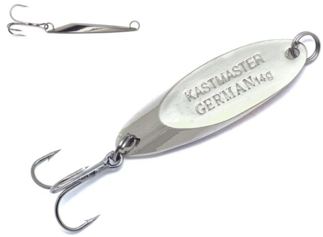 Блесна колеблющаяся GERMAN Kastmaster 105 51мм 14гр #S01 серебро