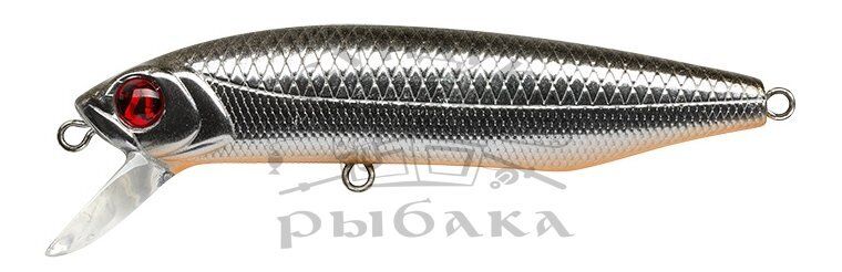 Воблер PONTOON21 Dexter Minnow 71SP-SR 71мм 7.05гр  0,6-1,2м 051 Metallic HG Silver&Black OB RE