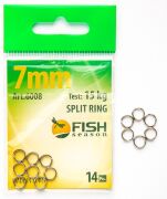 Кольцо заводное FISH SEASON Split Ring Ø7мм 15кг 14шт/уп 6008-07F Кольцо заводное FISH SEASON Split Ring Ø7мм 15кг 14шт/уп 6008-07F