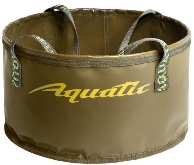 Ведро для замешивания корма герметичное с крышкой AQUATIC 72л, 50х35см, хаки В-17Х