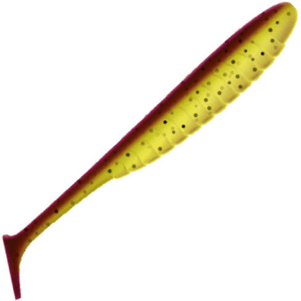 Виброхвост ZUB Bleak 75мм цвет 409 машинное масло-желтый 6шт/уп