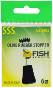 Стопор резиновый FISH SEASON Olive Rubber Stopper оливка №SSS 6шт/уп 5005-SSSF Стопор резиновый FISH SEASON Olive Rubber Stopper оливка №SSS 6шт/уп 5005-SSSF