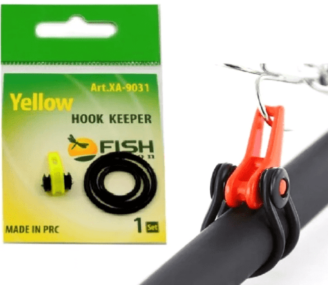 Фиксатор крючка "HOOK KEEPER" Fish Season XA-9031YE Фиксатор крючка "HOOK KEEPER" Fish Season XA-9031YE