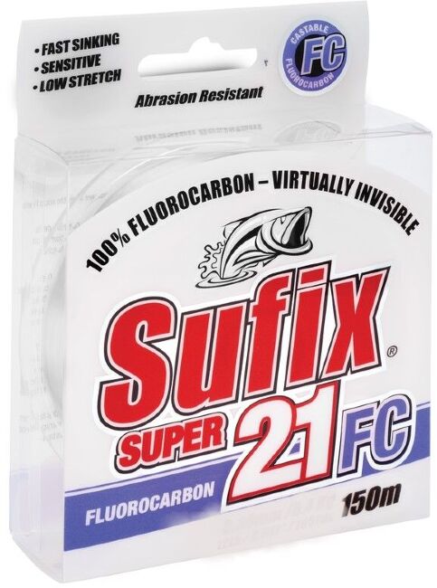 Флюорокарбон SUFIX Super 21 Fluorocarbon 150м 0.35мм 8.1кг Флюорокарбон SUFIX Super 21 Fluorocarbon 150м 0.35мм 8.1кг