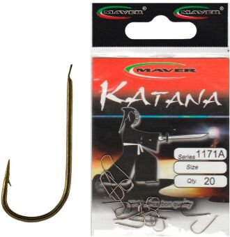 Крючок MAVER Katana 1171A №18 бронза, лопатка 20шт/уп Крючок MAVER Katana 1171A №18 бронза, лопатка 20шт/уп