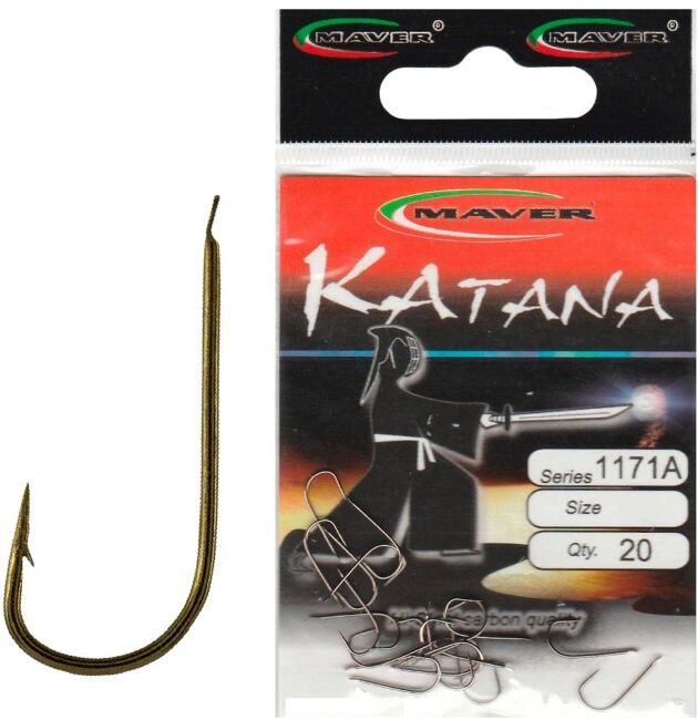 Крючок MAVER Katana 1171A №18 бронза, лопатка 20шт/уп
