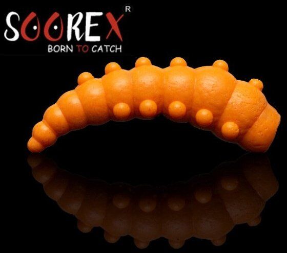 Силиконовая приманка SOOREX PRO Major 36мм 1.1гр Сыр #106 Оранжевый/ Orange 6шт/уп