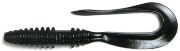 Твистер KEITECH Mad Wag Mini 2.5" #001 Black 6.3см 0.6гр 12шт/уп