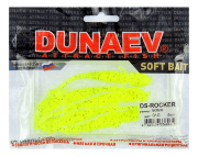Приманка DS-ROCKER 90мм 5шт/уп, цвет (310) желтый, блестки черные