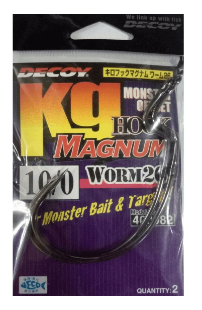 Крючок офсетный DECOY Worm26 Kg Hook Magnum #10/0 черный кован 2шт/уп (400982) Крючок офсетный DECOY Worm26 Kg Hook Magnum #10/0 черный кован 2шт/уп (400982)