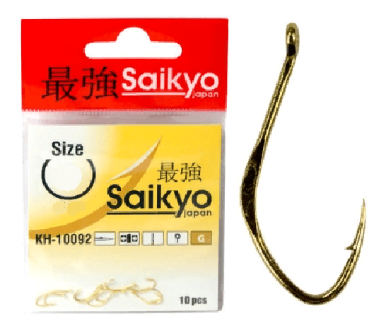 Крючок SAIKYO KH-10092 G №08 10шт/уп Крючок SAIKYO KH-10092 G №08 10шт/уп