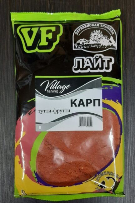 Прикормка VILLAGE FISHING Лайт Карп тутти-фрутти 0,9кг Прикормка VILLAGE FISHING Лайт Карп тутти-фрутти 0,9кг