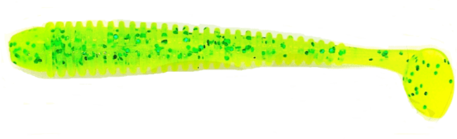 Виброхвост GROWS CULTURE Swing Impact 3.5" PAL#23 Chartreuse/ Green 8.7см 3.2гр 8шт/уп