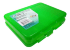 Коробка ТРИ КИТА для воблеров и балансиров ВБ-3 зелен 2-х стор(5+5отд) 200*170*45мм