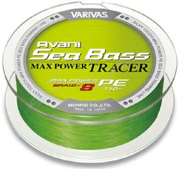 Плетёный шнур Varivas Avani Sea Bass Max Power Tracer #0.8 150м Плетёный шнур Varivas Avani Sea Bass Max Power Tracer #0.8 150м