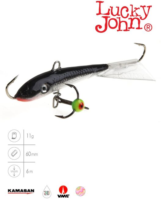 Балансир Lucky John FIN 4 с тр. 60мм/13H блистер Балансир Lucky John FIN 4 с тр. 60мм/13H блистер