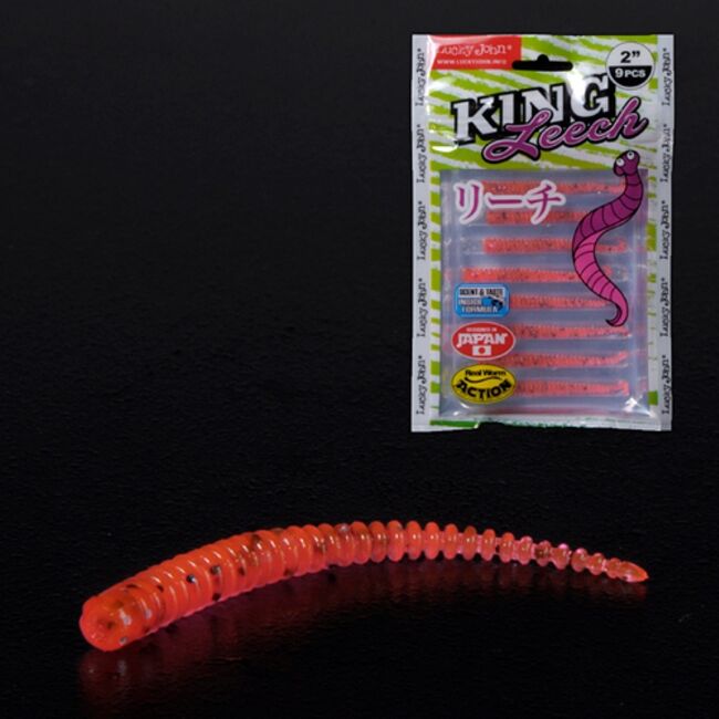 Слаг LUCKY JOHN Pro Series King Leech 2.0" 5.08см #052 9шт/уп 140152-052 Слаг LUCKY JOHN Pro Series King Leech 2.0" 5.08см #052 9шт/уп 140152-052