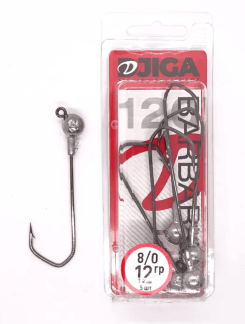 Джиг-головка BARBARIAN кр. 8/0 12гр. уп.5шт.