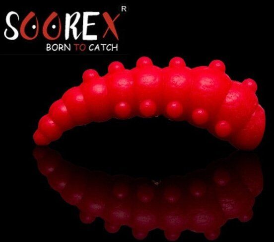 Силиконовая приманка SOOREX PRO Major 36мм 1.1гр Сыр #111 Фуксия/Fuchsia 6шт/уп