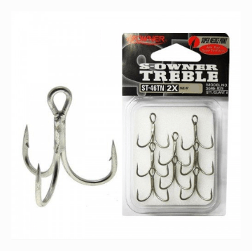 Крючок тройной OWNER 5646TN-08 ST-46TN олово 8шт/уп Крючок тройной OWNER 5646TN-08 ST-46TN олово 8шт/уп