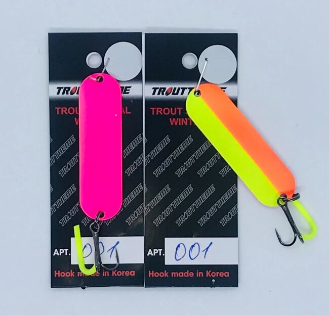 Блесна колеблющаяся TROUTTHEME Trout Special Winter 6.0гр 50мм #001 Блесна колеблющаяся TROUTTHEME Trout Special Winter 6.0гр 50мм #001