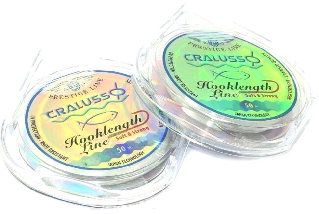 Леска монофил CRALUSSO Hooklength Prestige 50м 0.201мм 5.71кг