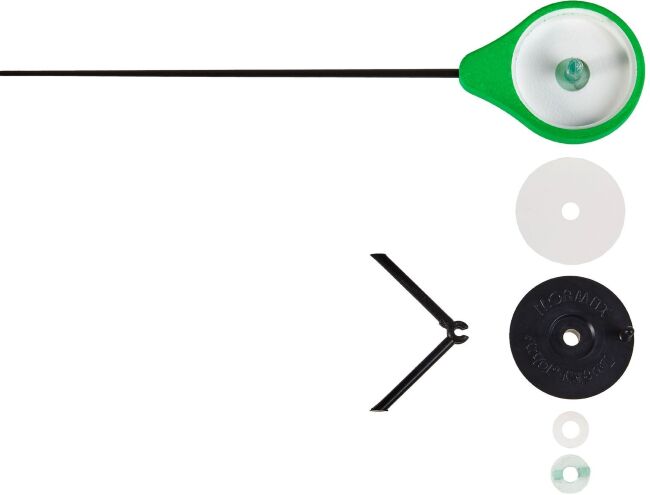 Удочка-балалайка зимняя Lucky John MORMAX 24см зелёная