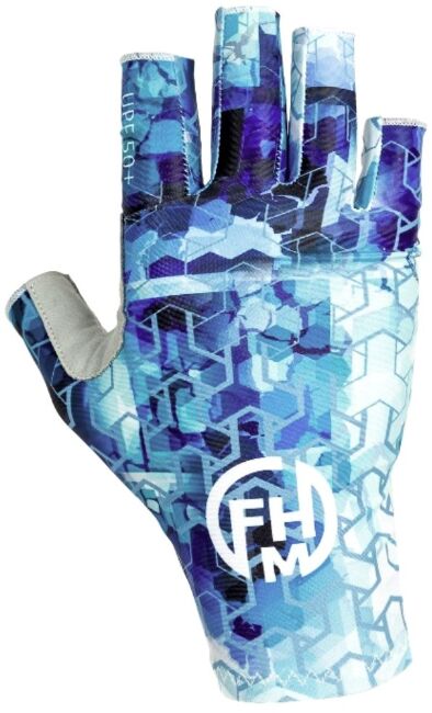 Перчатки FHM Mark Принт голубой M
