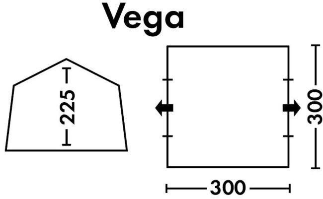 Шатер кемпинговый "Vega" Синий/Серый Шатер кемпинговый "Vega" Синий/Серый