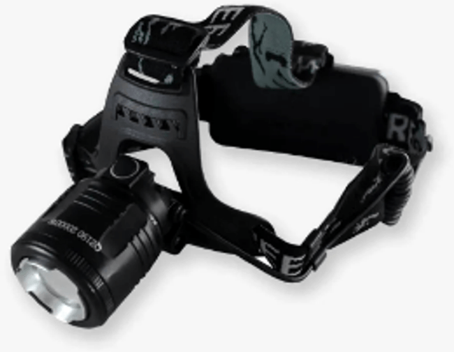 Фонарь налобный YYC-2199-5 с UV, 2 аккум., 2 зарядки