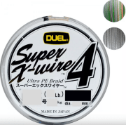 Плетёный шнур DUEL PE Super X-Wire 4 150м #0.8/0.15мм 6.4кг Silver H3580-S Плетёный шнур DUEL PE Super X-Wire 4 150м #0.8/0.15мм 6.4кг Silver H3580-S
