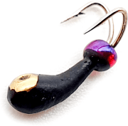 Мормышка вольфрам WORMIX Коза уралка с золотой коронкой 1,1 гр.Ø4.0мм