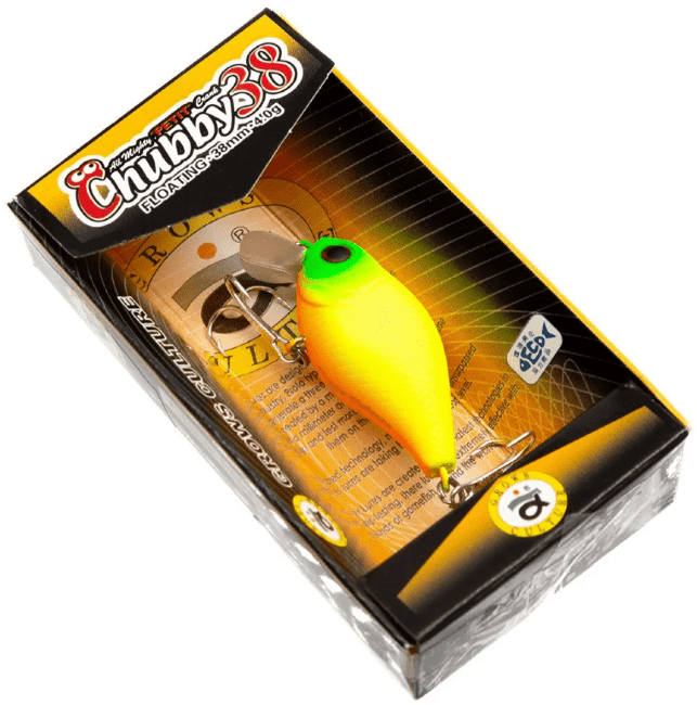 Воблер GROWS CULTURE Chubby 38мм 4гр 0.3-1.0м #05 Matt Chartreuse
