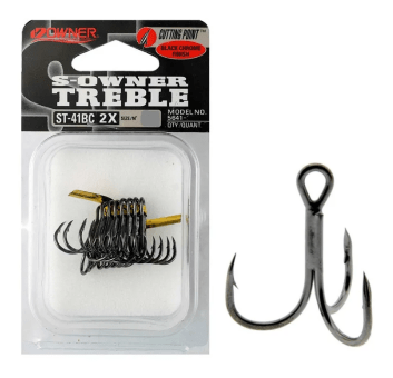 Крючок тройной OWNER 5641BC-04 ST-41BC черный кован 8шт/уп