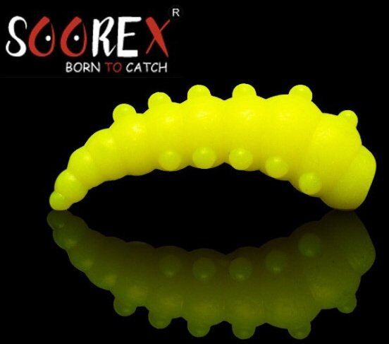 Силиконовая приманка SOOREX PRO Major 42мм 1.9гр Сыр #113 Лимон/Lemon 6шт/уп