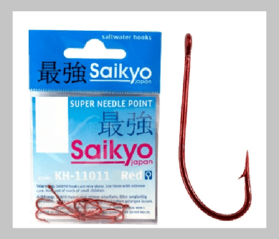 Крючок SAIKYO KH-11011 O'Shaughnessy Red №12 10шт/уп