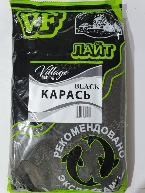 Прикормка VILLAGE FISHING Black Лайт Карась 0,9кг