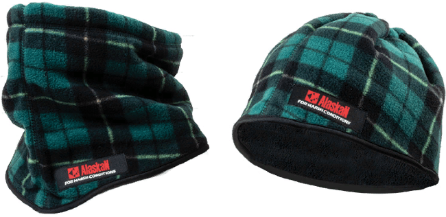 Шарф флисовый ALASKAN черный/зеленый ( AACC1803-FS)