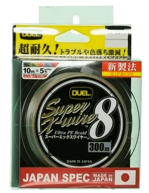 Плетёный шнур DUEL PE Super X-Wire 8 300м #1.0/0.17мм 9.0кг 5color H3617